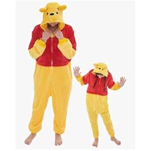 Winnie the Pooh Kigurumi Adult Onesiee Pajama Costume Unisex Large